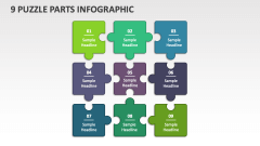 9 Puzzle Parts Infographic - Slide 1