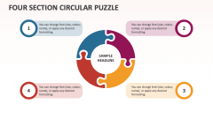 Four Section Circular Puzzle - Slide 1