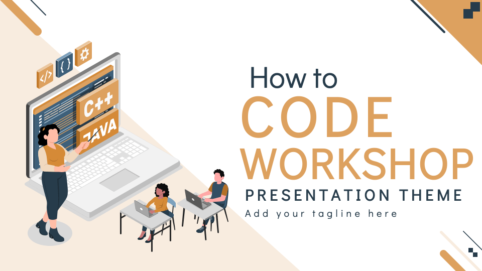 Free - How to Code Workshop Presentation Template for Google Slides and ...