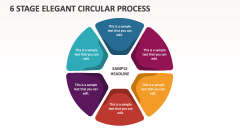 6 Stage Elegant Circular Process - Slide 1