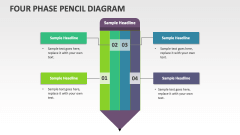 Four Phase Pencil Diagram - Slide 1