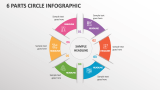 6 Parts Circle Infographic - Slide 1