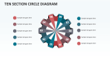 Ten Section Circle Diagram - Slide 1