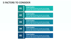5 Factors to Consider - Slide 1