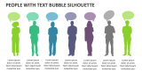 People with Text Bubble Silhouette - Slide 2