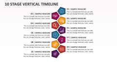 10 Stage Vertical Timeline - Slide 1