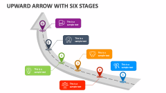 Upward Arrow with Six Stages - Slide 1