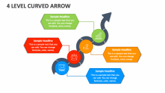4 Level Curved Arrow - Slide 1