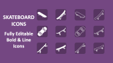 Skateboard Icons - Slide 1