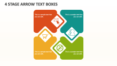 4 Stage Arrow Text Boxes - Slide 1