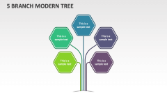 5 Branch Modern Tree - Slide 1