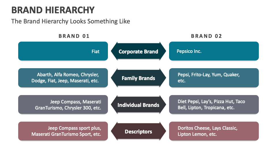 Brand Hierarchy PowerPoint and Google Slides Template PPT Slides