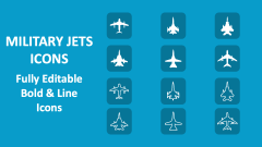 Military Jets Icons - Slide 1