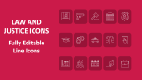 Law and Justice Icons - Slide 2