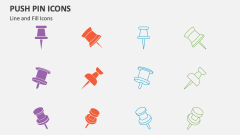 Push Pin Icons - Slide 1