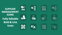 Supplier Management Icons - Slide 1