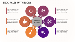 Six Circles with Icons - Slide 1