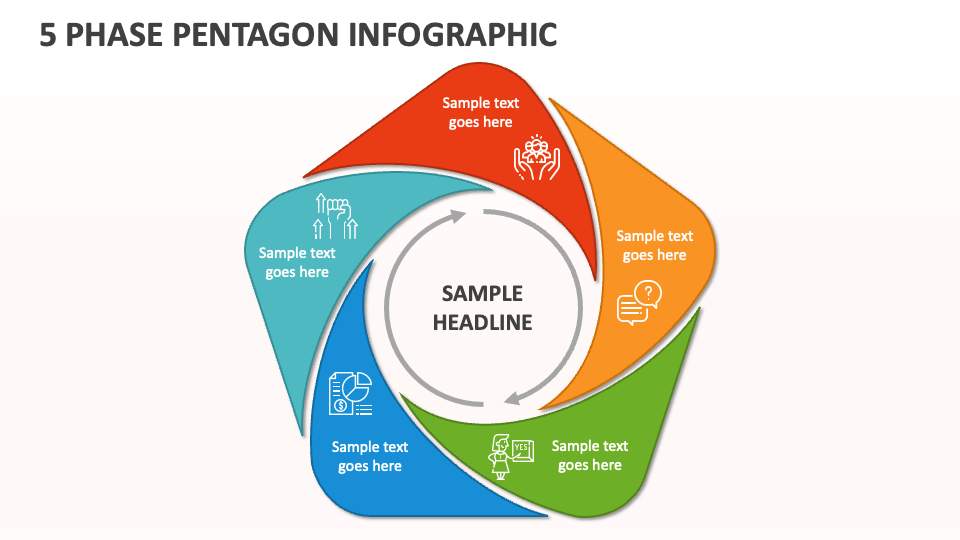 5 Phase Pentagon Infographic - Slide 1