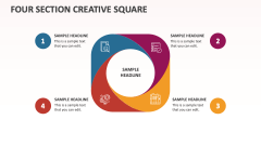 Four Section Creative Square - Slide 1