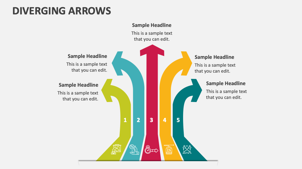 Diverging Arrows PowerPoint and Google Slides Template - PPT Slides