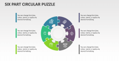 Six Part Circular Puzzle - Slide 1