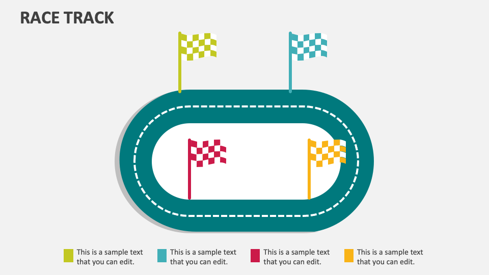 Race Track PowerPoint and Google Slides Template - PPT Slides