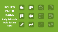 Rolled Paper Icons - Slide 1