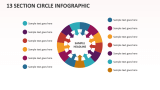 13 Section Circle infographic - Slide 1