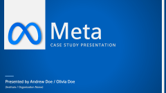 Meta Case Study Presentation - Slide 1