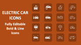 Electric Car Icons - Slide 1