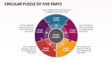 Circular Puzzle of Five Parts - Slide 1