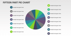 Fifteen Part Pie Chart - Slide 1