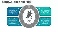 Racetrack with 4 Text Fields - Slide 1