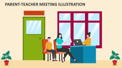 Parent-Teacher Meeting Illustration - Slide 1