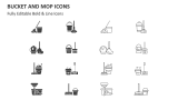 Bucket and Mop Icons - Slide 2
