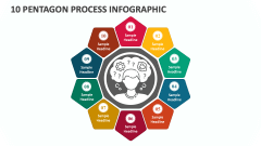 10 Pentagon Process Infographic - Slide 1