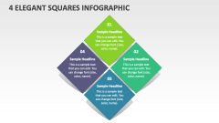 4 Elegant Squares Infographic - Slide 1