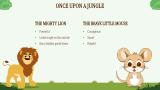 The Lion and The Mouse Presentation Theme - Slide 3