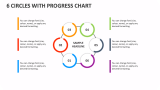 6 Circles with Progress Chart - Slide 1