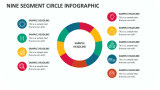 Nine Segment Circle Infographic - Slide 1