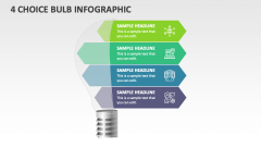 4 Choice Bulb Infographic - Slide 1