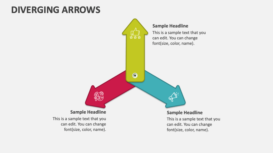 Diverging Arrows PowerPoint and Google Slides Template - PPT Slides