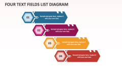 Four Text Fields List Diagram - Slide 1