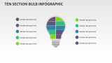 Ten Section Bulb Infographic - Slide 1