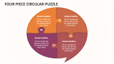 Four Piece Circular Puzzle - Slide 1
