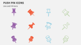 Push Pin Icons - Slide 1