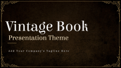 Vintage Book Presentation Theme - Slide 1