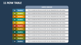11 Row Table - Slide 1