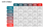 6 By 6 Table - Slide 1