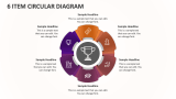 6 Item Circular Diagram - Slide 1